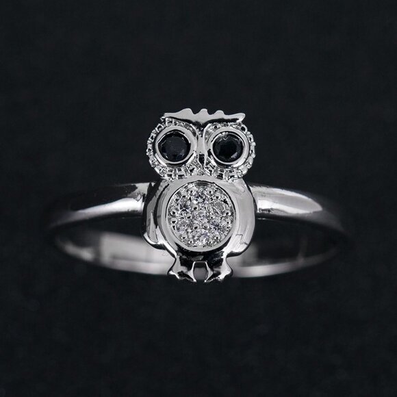 🔥 925 Silver Plated 3A CZ Cute Ring for Men Women, FB16FA1042 - Picture 1 of 6